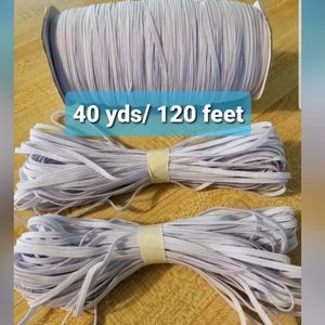 40 Yards (120 feet) Elastic 1/8 Face Mask